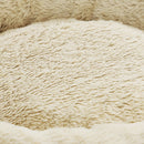 FEANDREA 55cm Dog Sofa Bed Round Shape Fabric Grey - NuSea