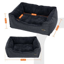 FEANDREA 70cm Dog Sofa Bed with Removable Washable Cover Dark Grey - NuSea
