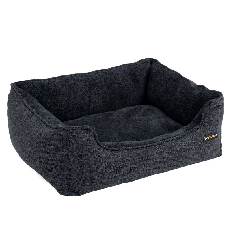 FEANDREA 70cm Dog Sofa Bed with Removable Washable Cover Dark Grey - NuSea