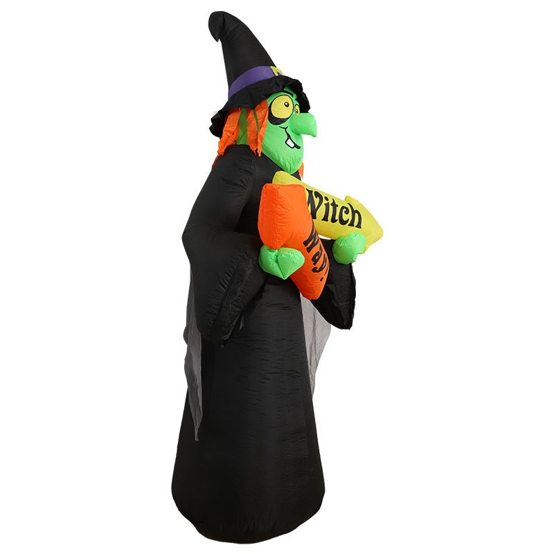 Festiss 2.4m Witch Way Halloween Inflatable with LED - NuSea
