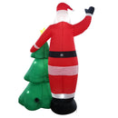Festiss 2.5m Santa and Christmas Tree Christmas Inflatable with LED - NuSea