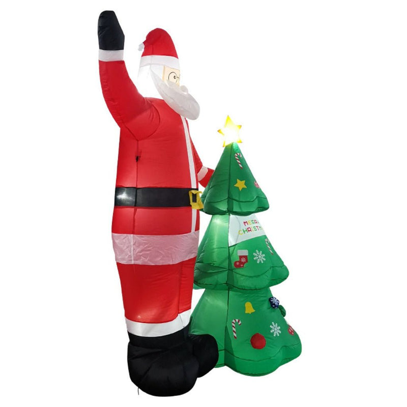 Festiss 2.5m Santa and Christmas Tree Christmas Inflatable with LED - NuSea