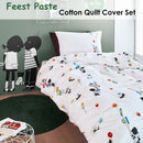 Fiep Westendorp Feest Pastel Cotton Quilt Cover Set Single - NuSea