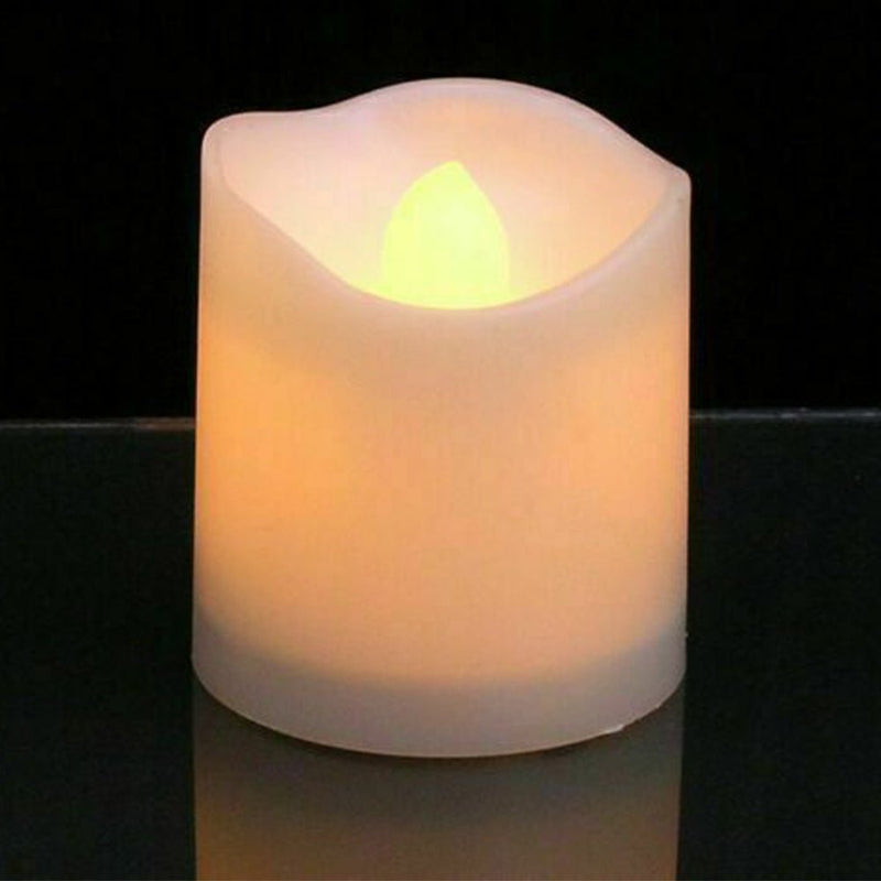 Flameless LED Warm White Tealight Candles Battery - Powered - NuSea