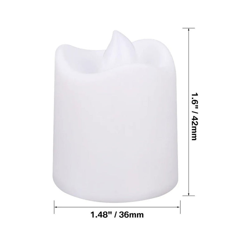 Flameless LED Warm White Tealight Candles Battery - Powered - NuSea