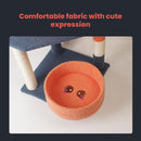 Floofi 110cm Emoji Plush Cat Condo Cat Tree with Basket Blue Red - NuSea