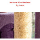 Floofi 128cm Butterfly Plush Cat Condo Cat Tree Pink Purple - NuSea