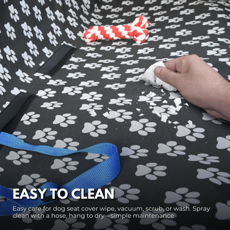 FLOOFI 140 x 145cm Pets Car Back Seat Cover Hammock (Black) - NuSea