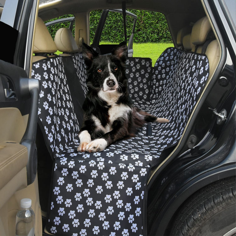 FLOOFI 140 x 145cm Pets Car Back Seat Cover Hammock (Black) - NuSea
