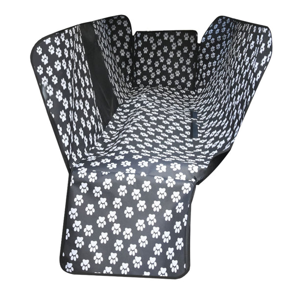 FLOOFI 140 x 145cm Pets Car Back Seat Cover Hammock (Black) - NuSea