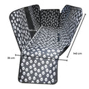 FLOOFI 140 x 145cm Pets Car Back Seat Cover Hammock (Black) - NuSea
