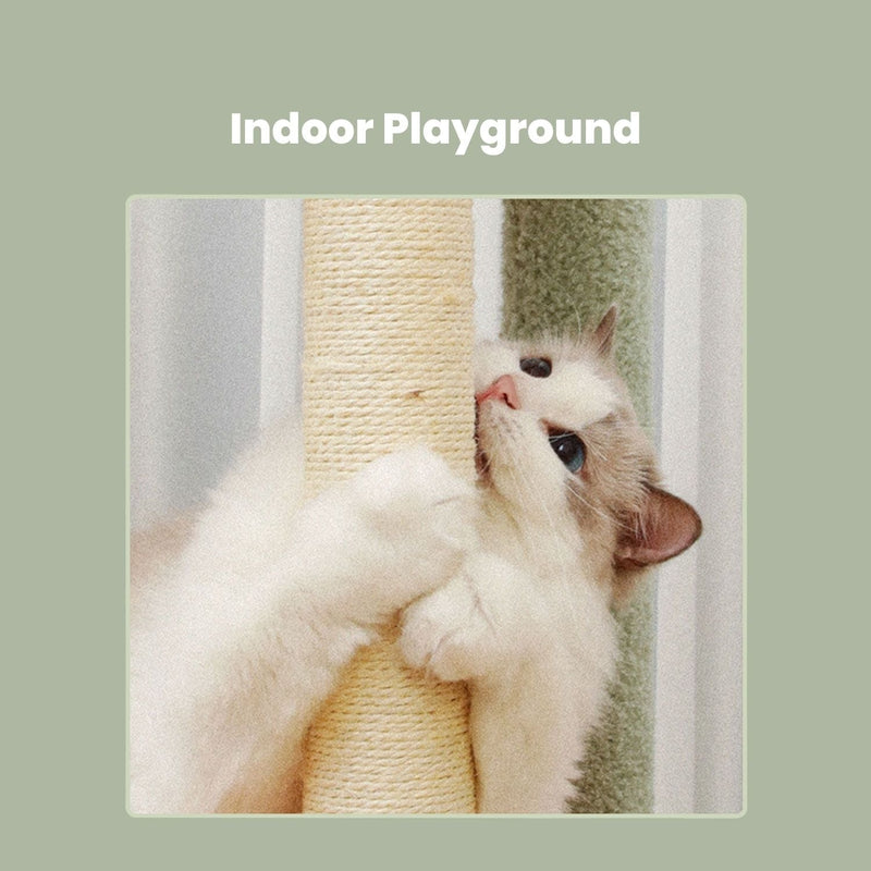 Floofi 143cm Dinosaur Cat Condo Cat Tree Green - NuSea