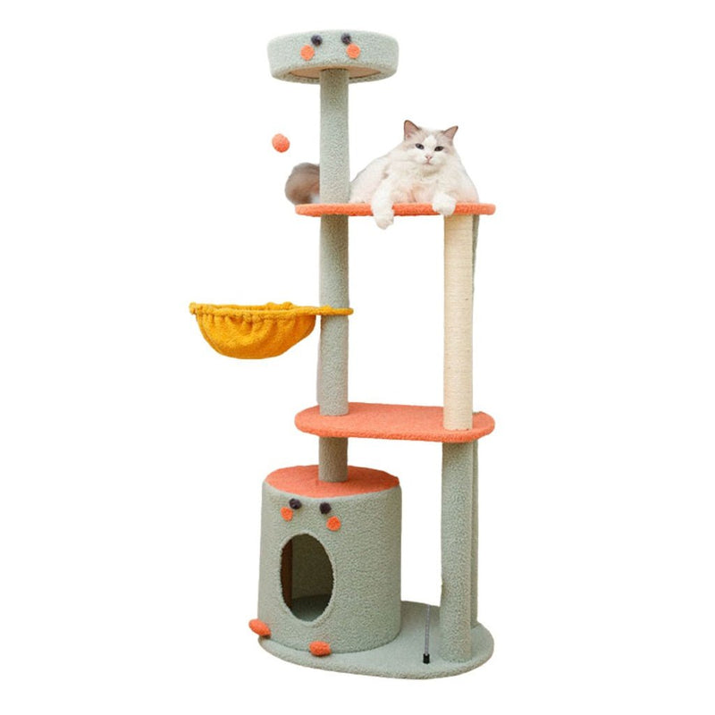 Floofi 143cm Dinosaur Cat Condo Cat Tree Green - NuSea