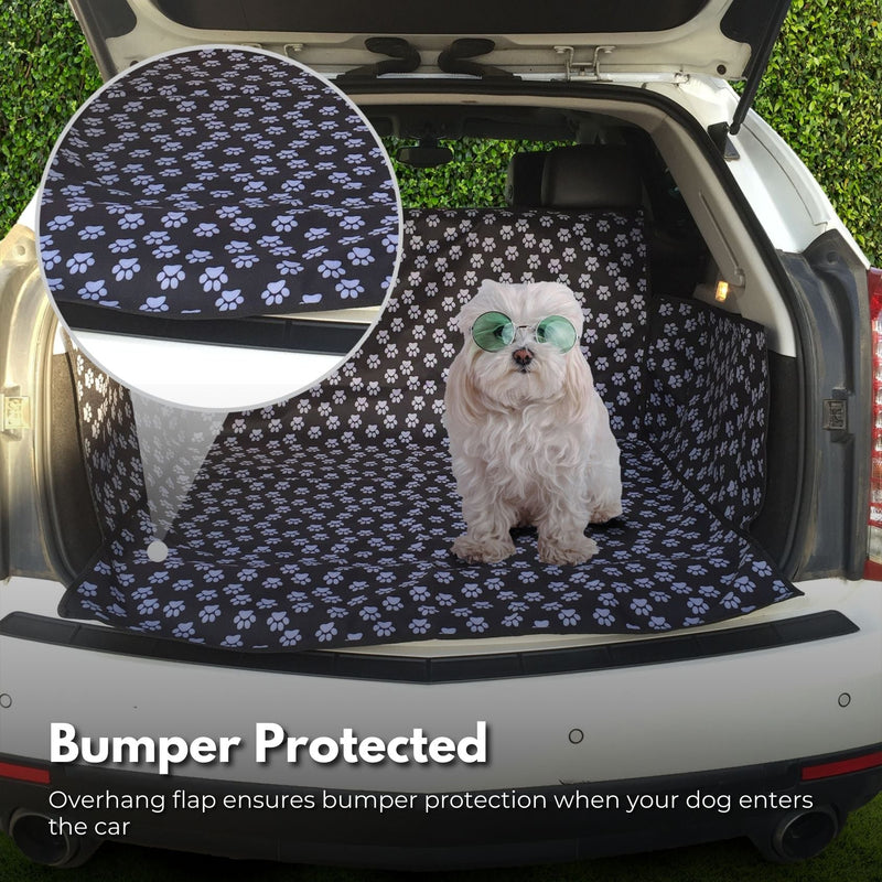 FLOOFI 155 x 104cm Pets Car Back Seat Cover Hammock (Black) - NuSea