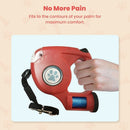 Floofi 3 in 1 Waste Beg LED Leash Blue - NuSea