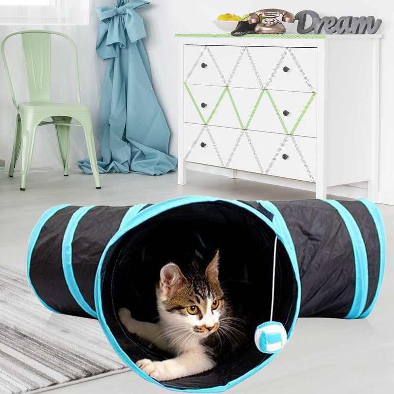 Floofi 4 Holes Cat Tunnel (White) - NuSea