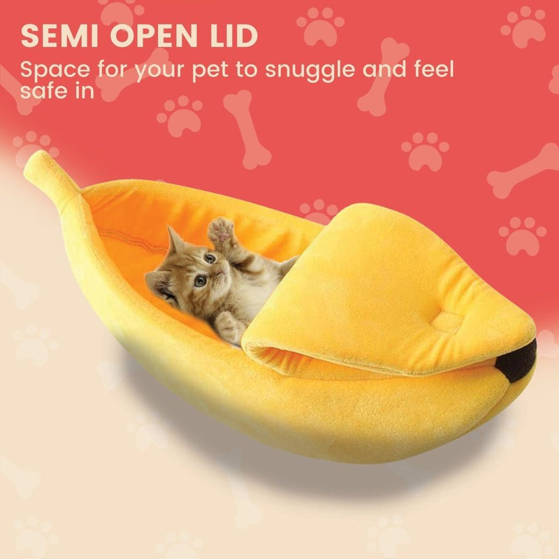 Floofi Banana Pet Bed (XL Yellow) - NuSea