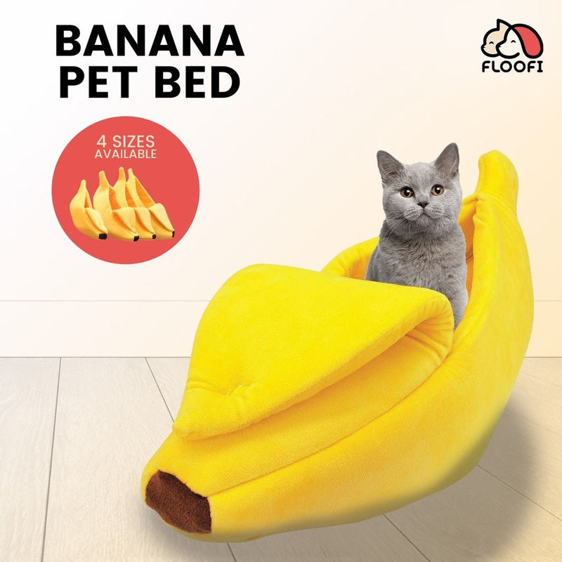 Floofi Banana Pet Bed (XL Yellow) - NuSea