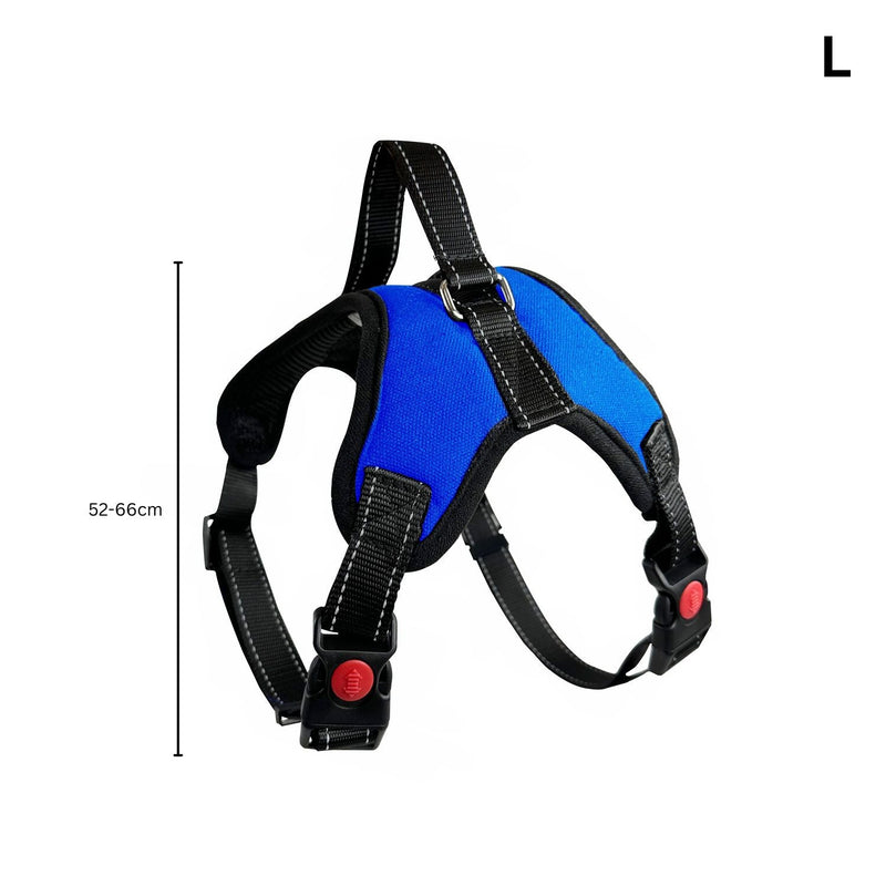 FLOOFI Dog Harness L Size (Blue) - NuSea