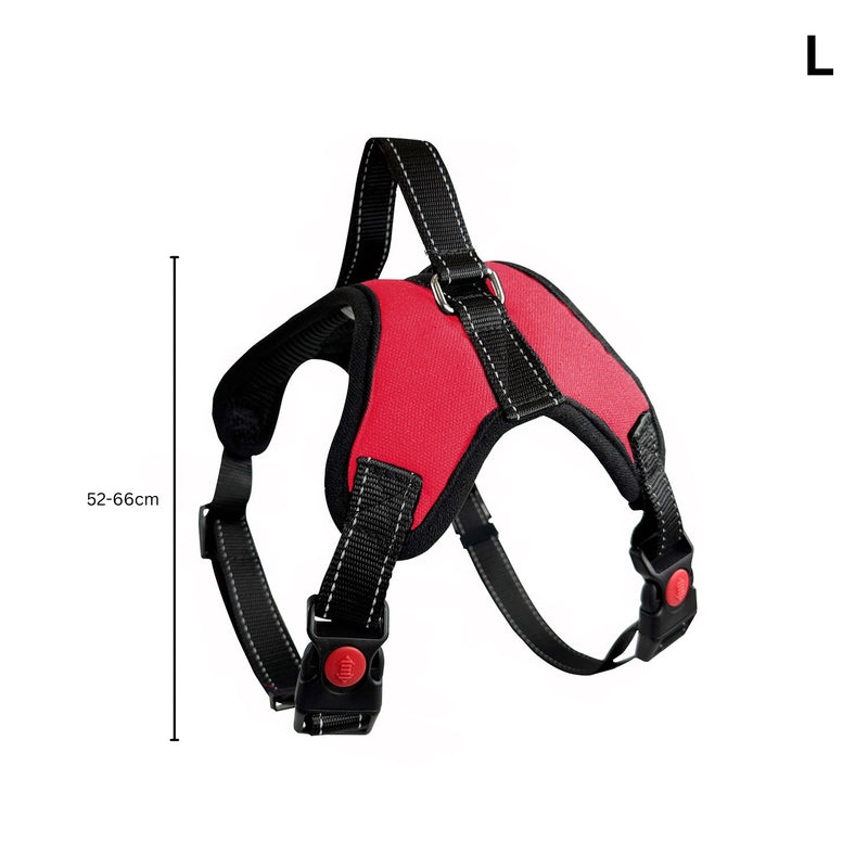 FLOOFI Dog Harness L Size (Red) - NuSea