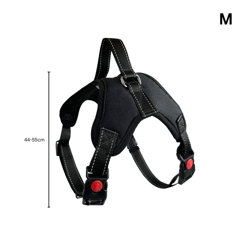 FLOOFI Dog Harness M Size (Black) - NuSea