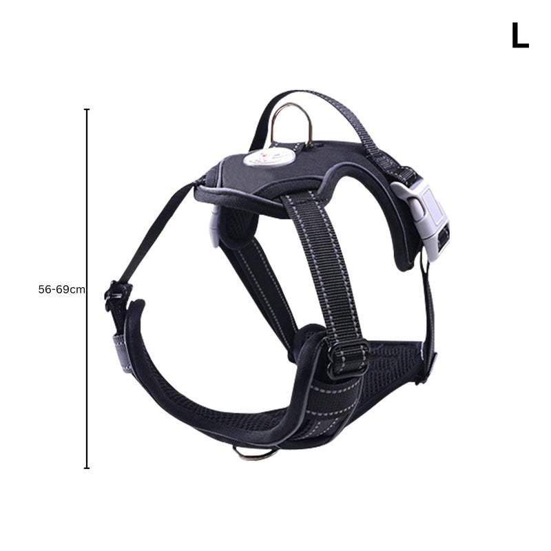 FLOOFI Dog Harness Vest L Size (Black) - NuSea