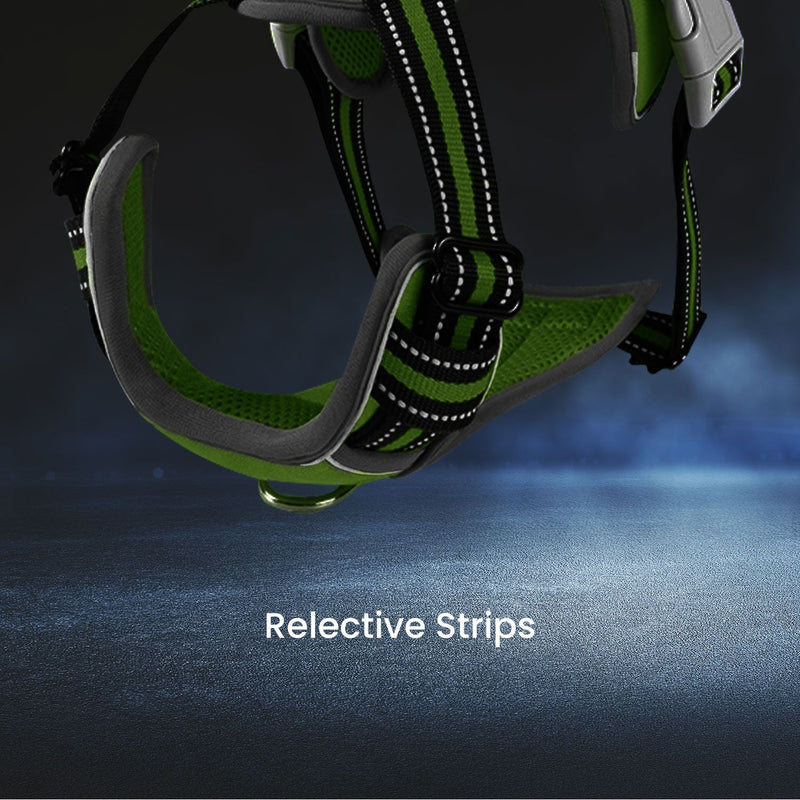 FLOOFI Dog Harness Vest L Size (Green) - NuSea