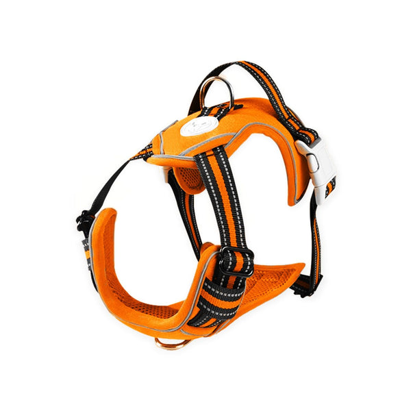 FLOOFI Dog Harness Vest L Size (Orange) - NuSea