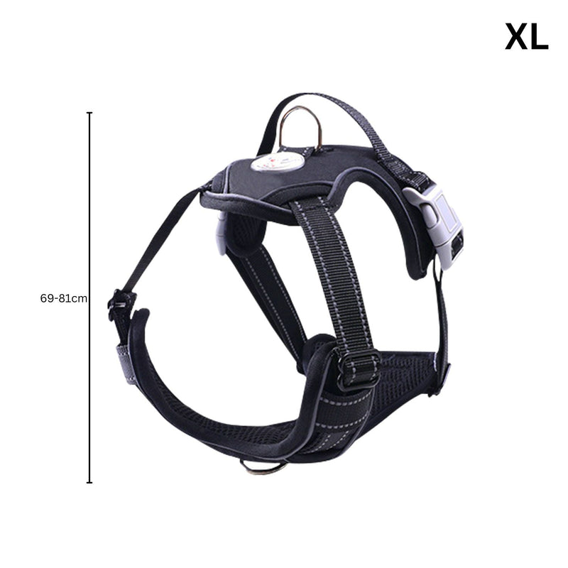FLOOFI Dog Harness Vest XL Size (Black) - NuSea