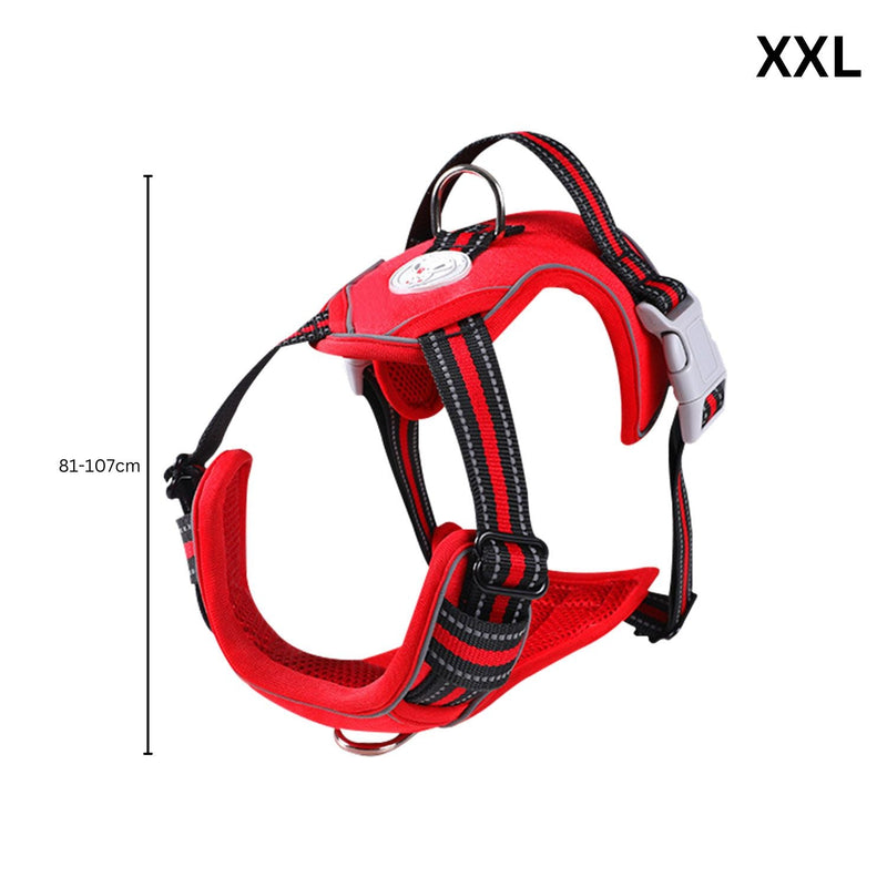 FLOOFI Dog Harness Vest XXL Size (Red) - NuSea