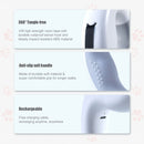 Floofi Dounght Dog Leash with USB and LED Black - NuSea