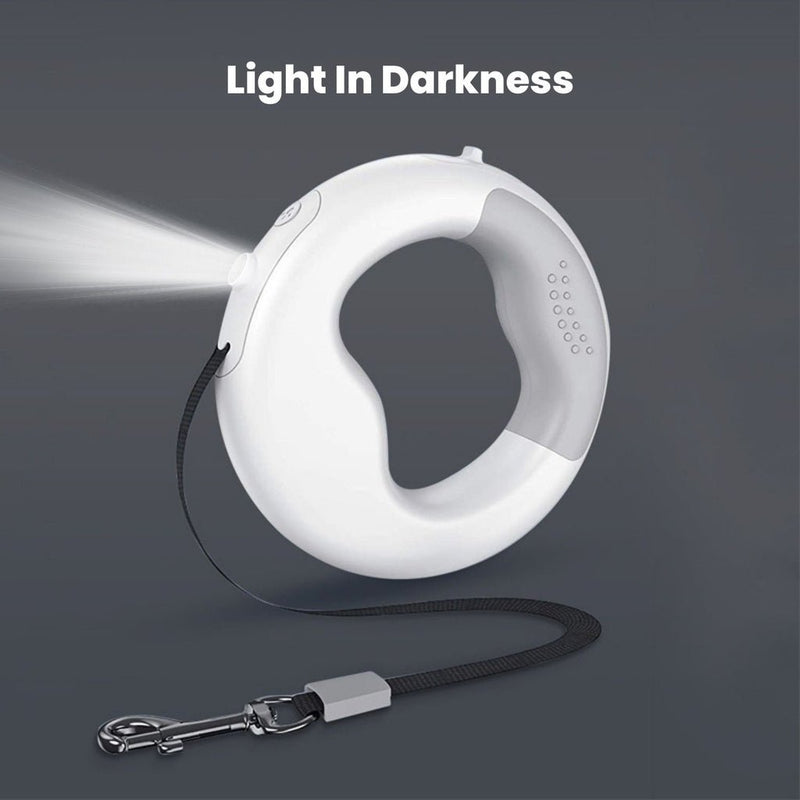 Floofi Dounght Dog Leash with USB and LED White - NuSea
