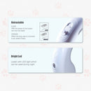 Floofi Dounght Dog Leash with USB and LED White - NuSea