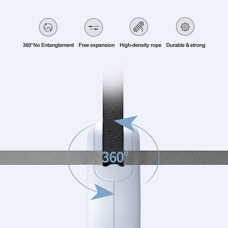 Floofi Dounght Dog Leash with USB and LED White - NuSea