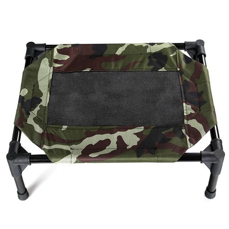 Floofi Elevated Camping Pet Bed (M Army) - NuSea