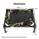 Floofi Elevated Camping Pet Bed (XL Army) - NuSea