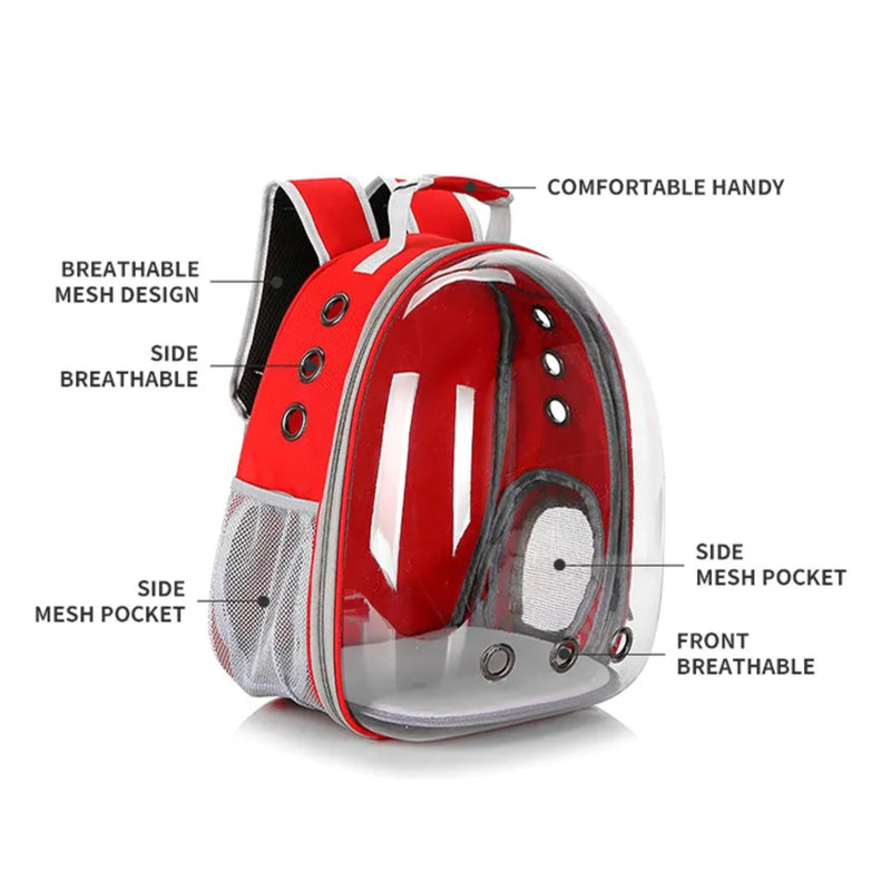 Floofi Expandable Space Capsule Backpack - Model 1 (Red) - NuSea