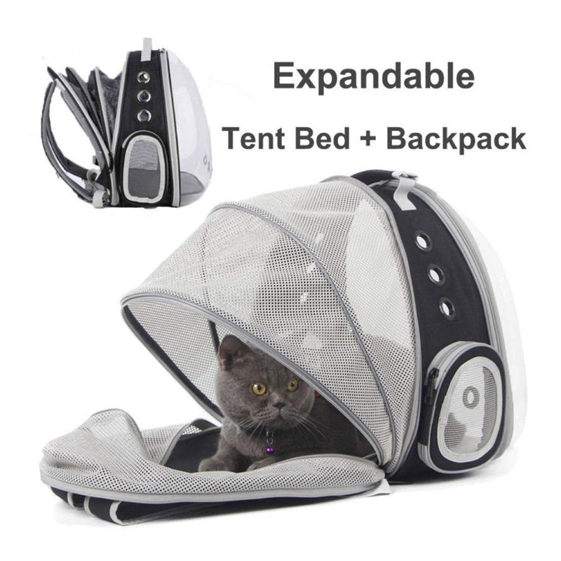 Floofi Expandable Space Capsule Backpack - Model 2 (Black) - NuSea