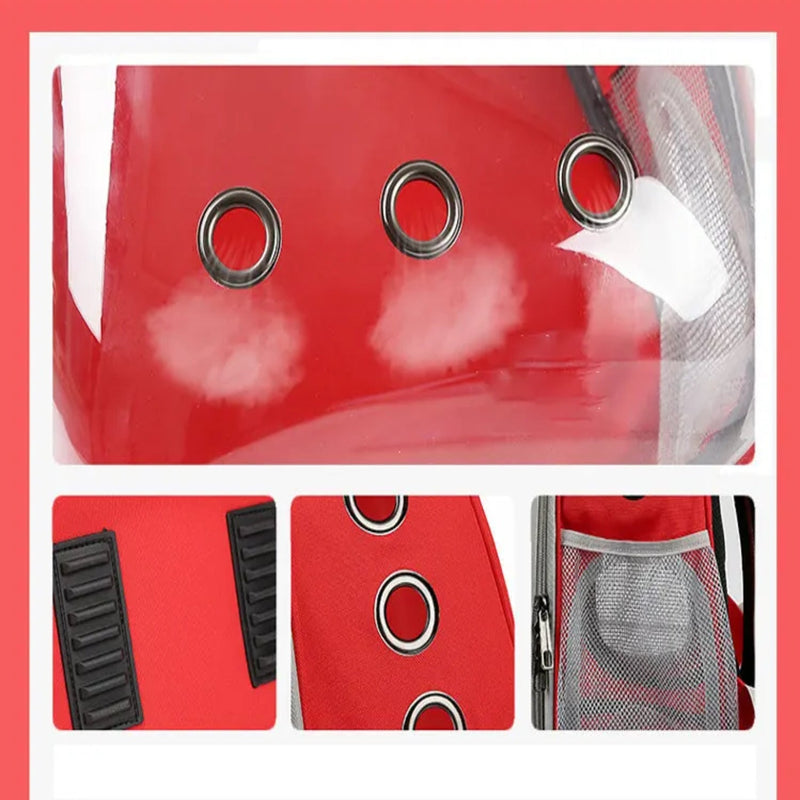 Floofi Expandable Space Capsule Backpack - Model 2 (Red) - NuSea