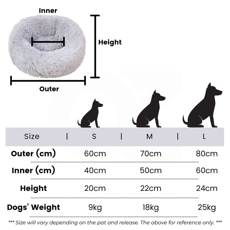 Floofi Pet Bed 80cm (Brown) - NuSea