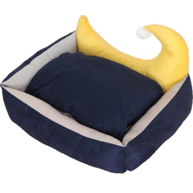 Floofi Pet Bed Moon Design (L Blue) - NuSea
