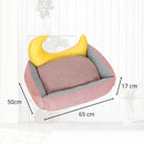 Floofi Pet Bed Moon Design (L Pink) - NuSea