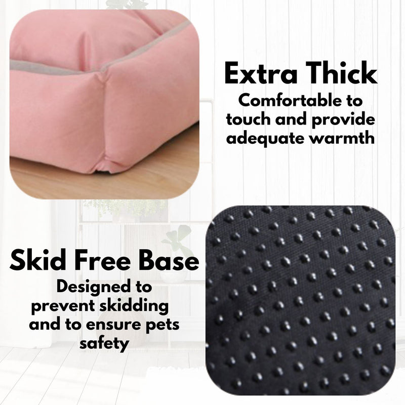 Floofi Pet Bed Moon Design (L Pink) - NuSea