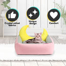 Floofi Pet Bed Moon Design (M Green) - NuSea