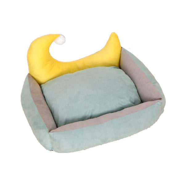 Floofi Pet Bed Moon Design (M Green) - NuSea