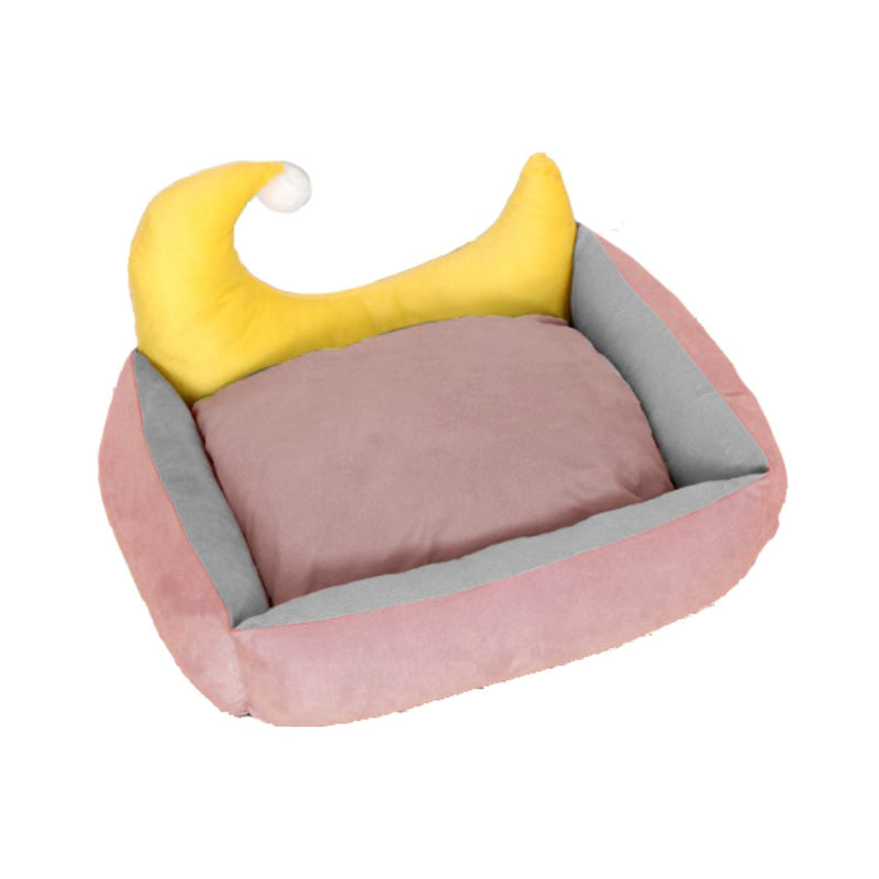 Floofi Pet Bed Moon Design (M Pink) - NuSea