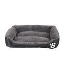 FLOOFI Pet Bed Square L Size (Black+Dark Grey) - NuSea