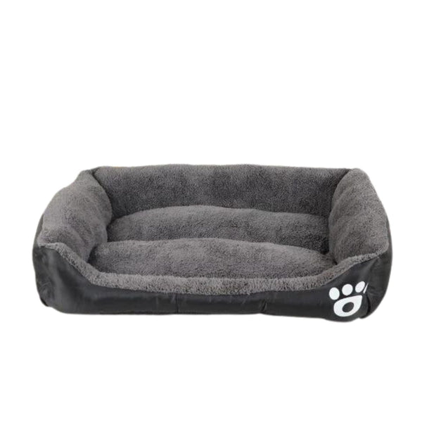 FLOOFI Pet Bed Square L Size (Black+Dark Grey) - NuSea