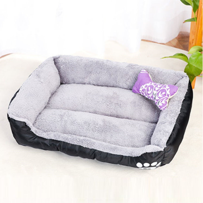 Floofi Pet Bed Square XL Size (Black) - NuSea