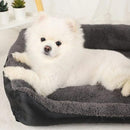 FLOOFI Pet Bed Square XL Size (Black+Dark Grey) - NuSea